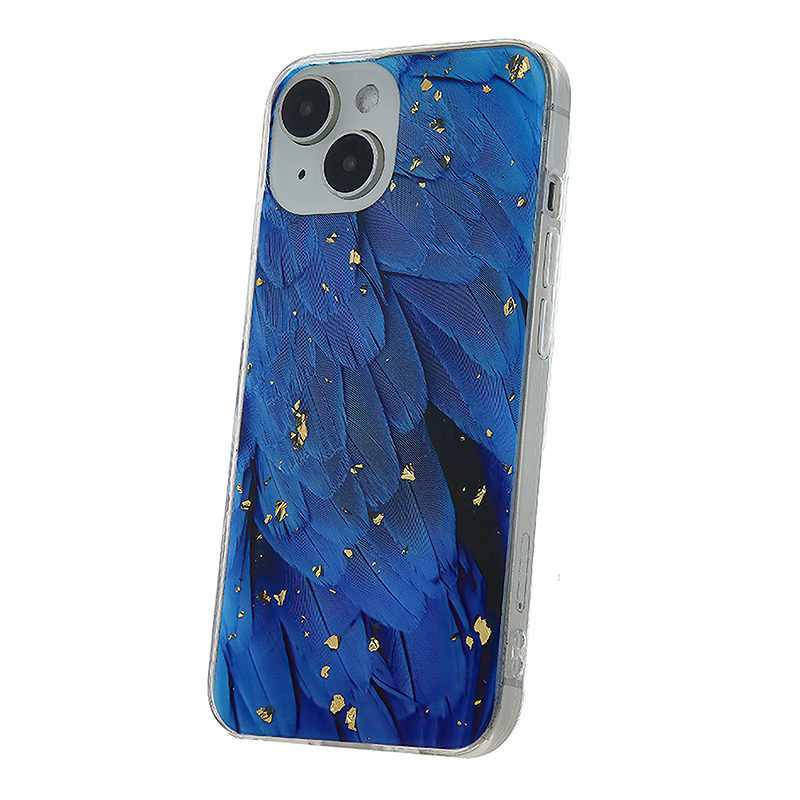 Gold Glam case for Samsung Galaxy A25 5G (global) blue - Billede 2
