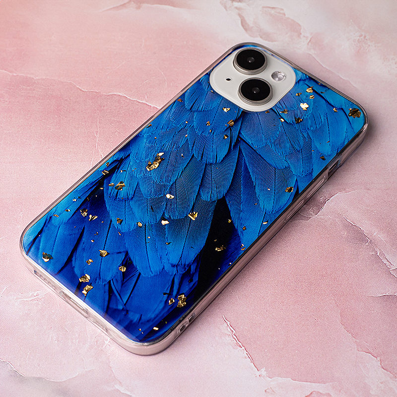 Gold Glam case for Samsung Galaxy A25 5G (global) blue - Billede 5