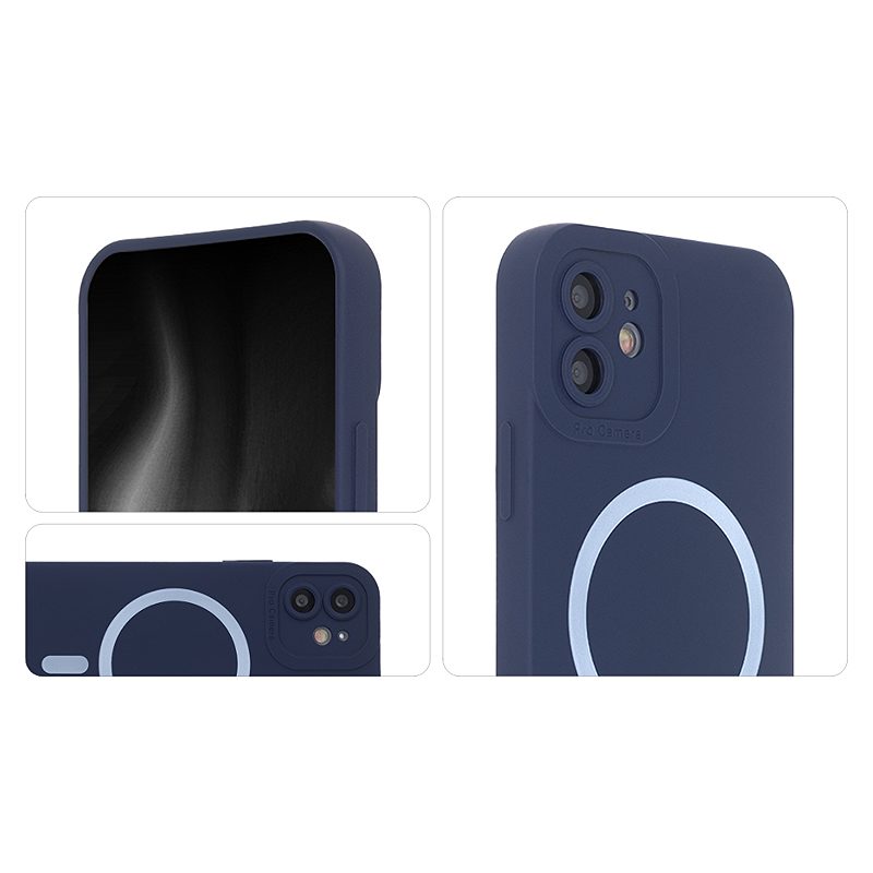 Silicon Soft Mag Case for iPhone 13 6,1" dark blue - Billede 3