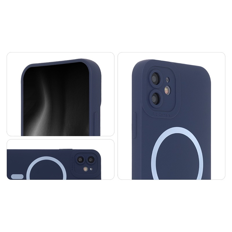 Silicon Soft Mag Case for iPhone 14 6,1" dark blue - Billede 3