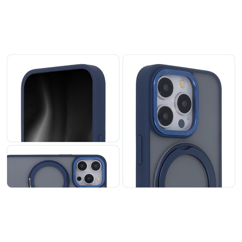 Secure Spinning Mag Case for iPhone 13 6,1" navy blue - Billede 4