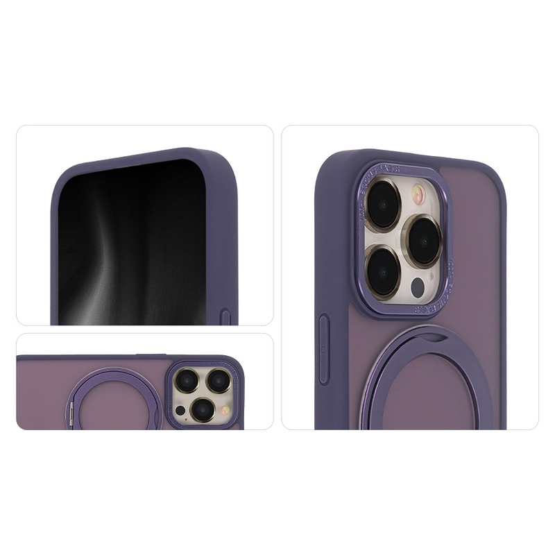 Secure Spinning Mag Case for iPhone 14 Pro 6,1" purple - Billede 4