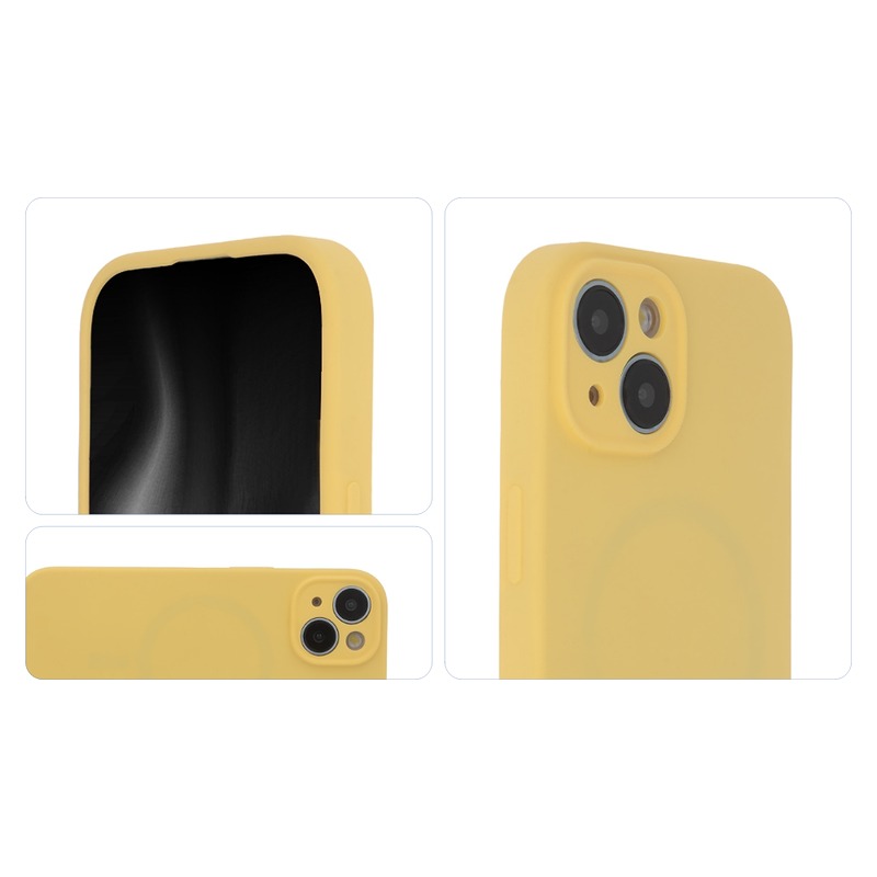 Soft Touch Mag Case for iPhone 15 Pro Max 6,7" pastel yellow - Billede 3