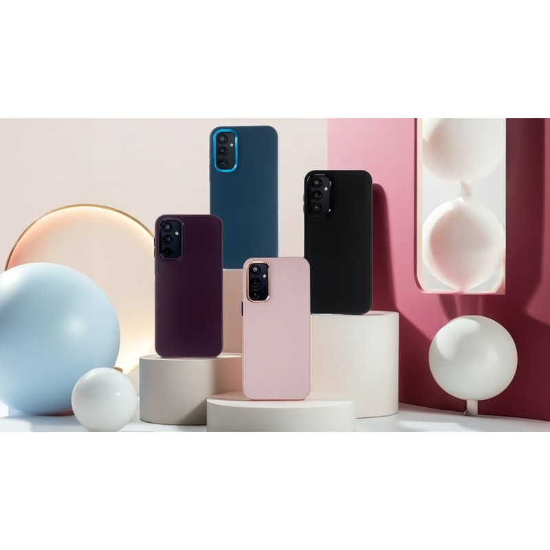 Satin Elegant Case for iPhone 15 Plus 6,7" pink - Billede 4