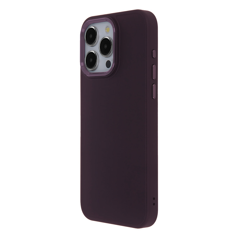 Satin Elegant Case for iPhone 15 Pro 6,1" burgundy
