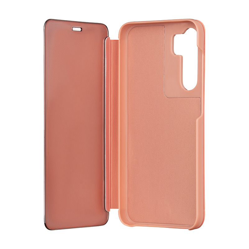 Fold Mirror View Case for Samsung Galaxy A14 4G / A14 5G pink