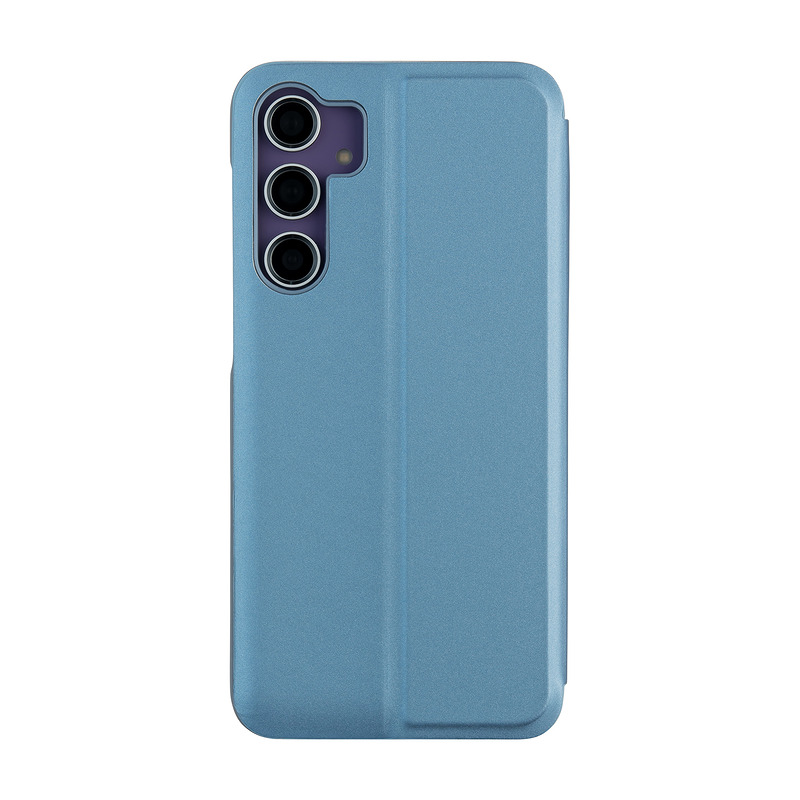 Fold Mirror View Case for Samsung Galaxy S23 FE blue - Billede 3