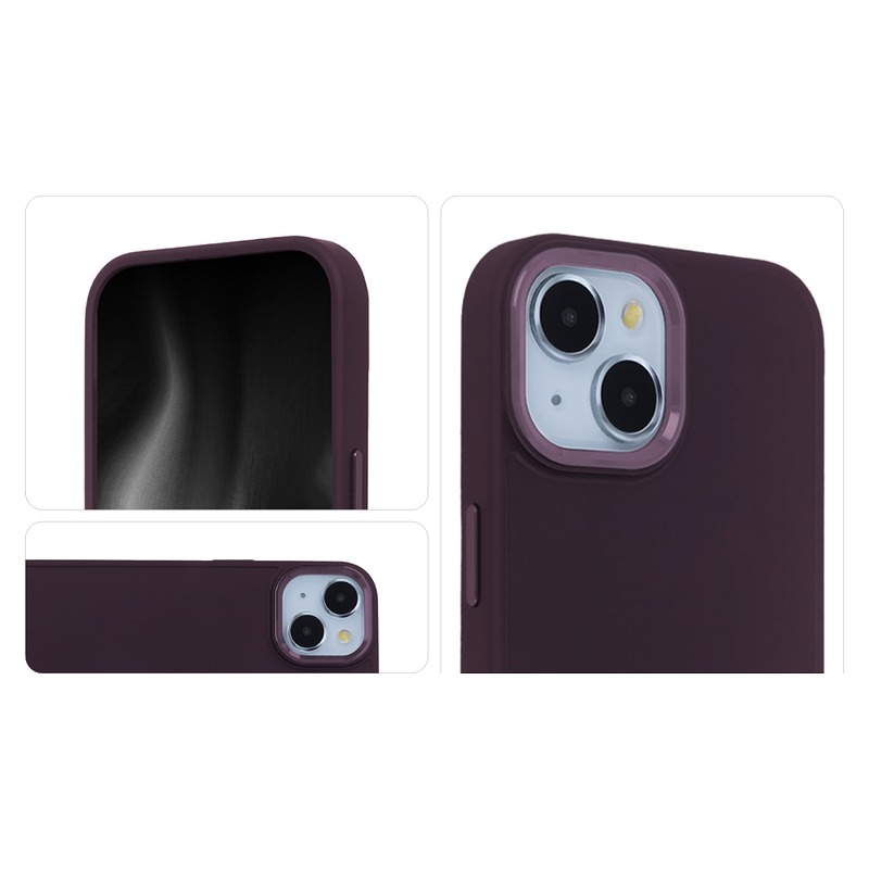 Satin Touch Case for Samsung Galaxy S24 Plus burgundy - Billede 3