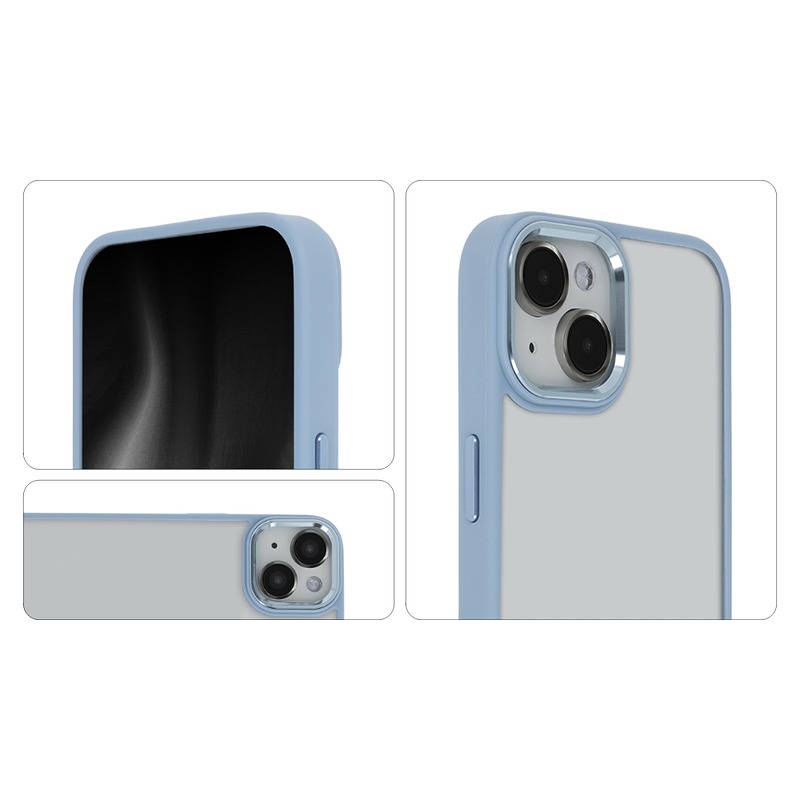 Satin Elegant Matt Case for Samsung Galaxy S23 FE blue - Billede 3