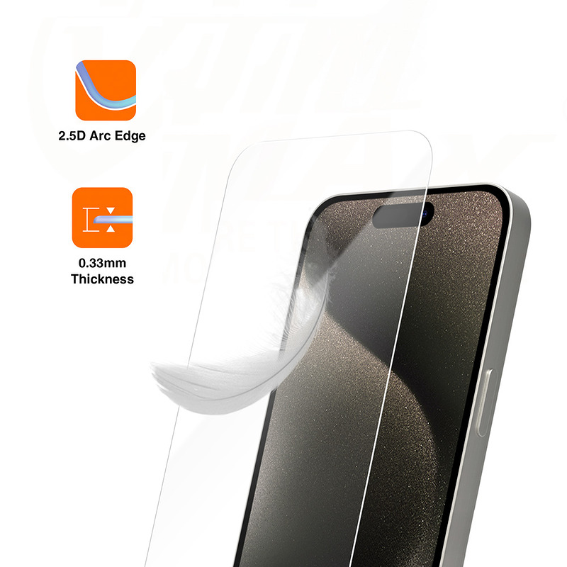 Vmax tempered glass 2,5D Normal Clear Glass for Samsung Galaxyy S24+ - Billede 5