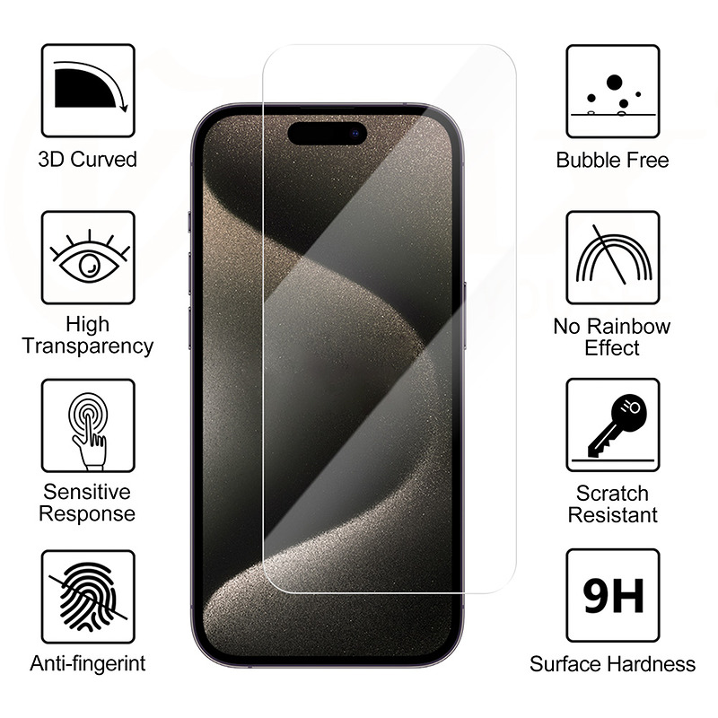Vmax tempered glass 2,5D Normal Clear Glass for Xiaomi Redmi Note 13 Pro - Billede 2