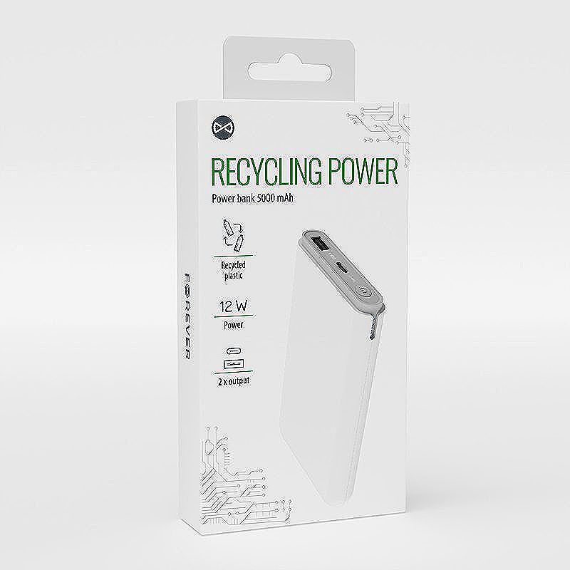 Forever recycling power bank 5000 mAh RPB-05-18,5