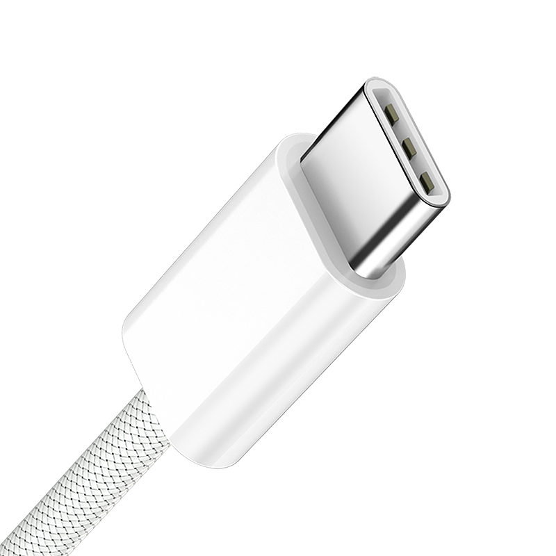 BWOO Cable USB-C - USB-C 1m 60W for iPhone 15 BO-X284 white - Billede 2