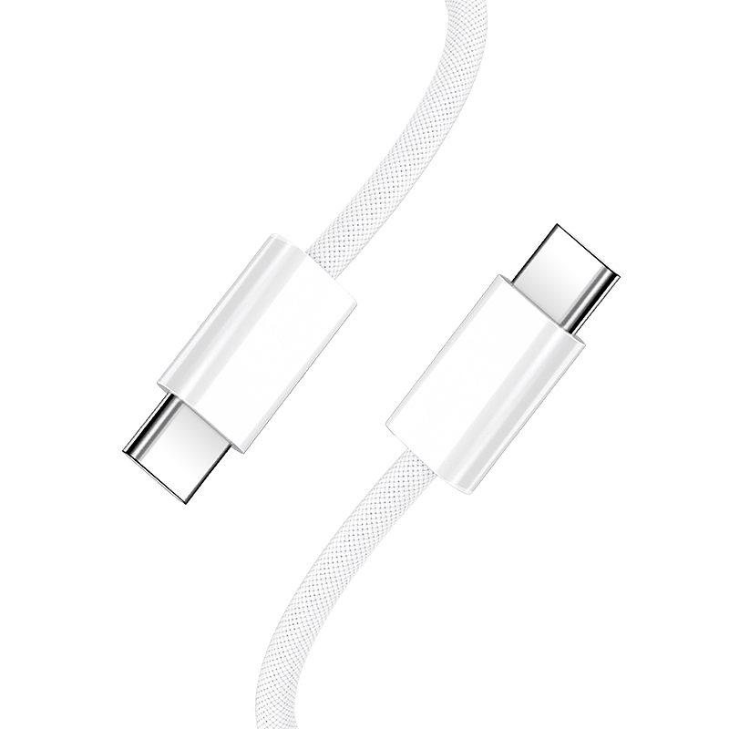 BWOO Cable USB-C - USB-C 1m 60W for iPhone 15 BO-X284 white - Billede 3
