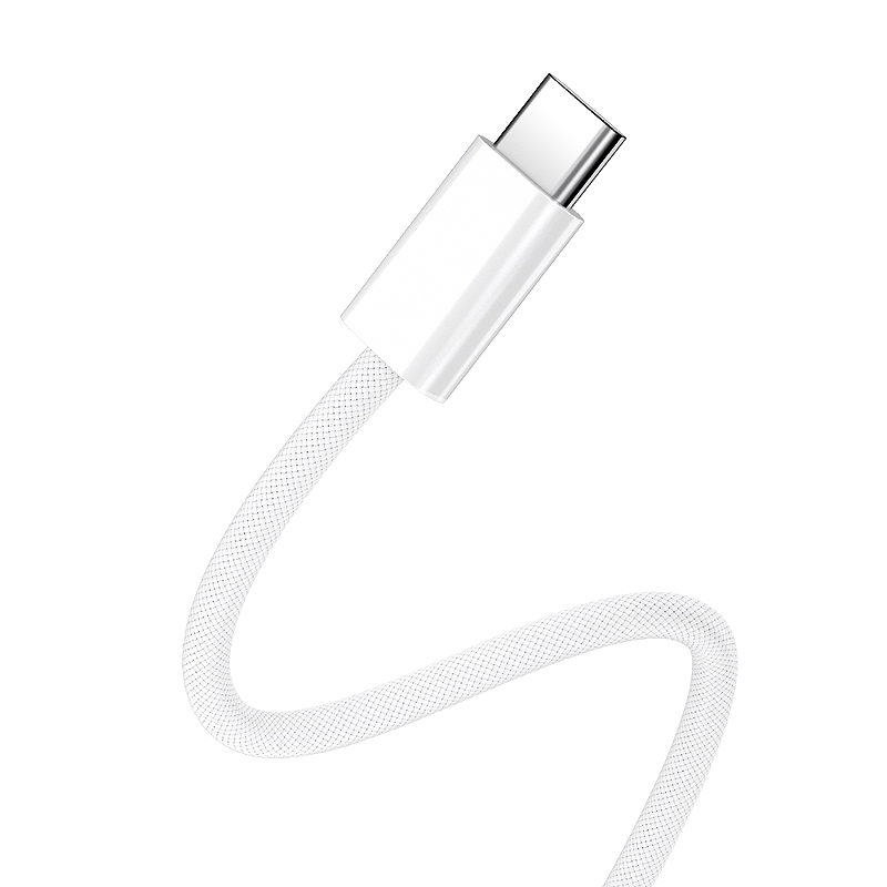 BWOO Cable USB-C - USB-C 1m 60W for iPhone 15 BO-X284 white - Billede 4