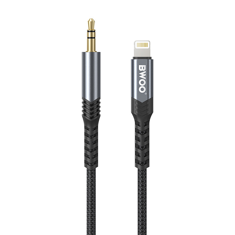 BWOO Cable AUX 3.5mm - Lightning BO-AUX068 black