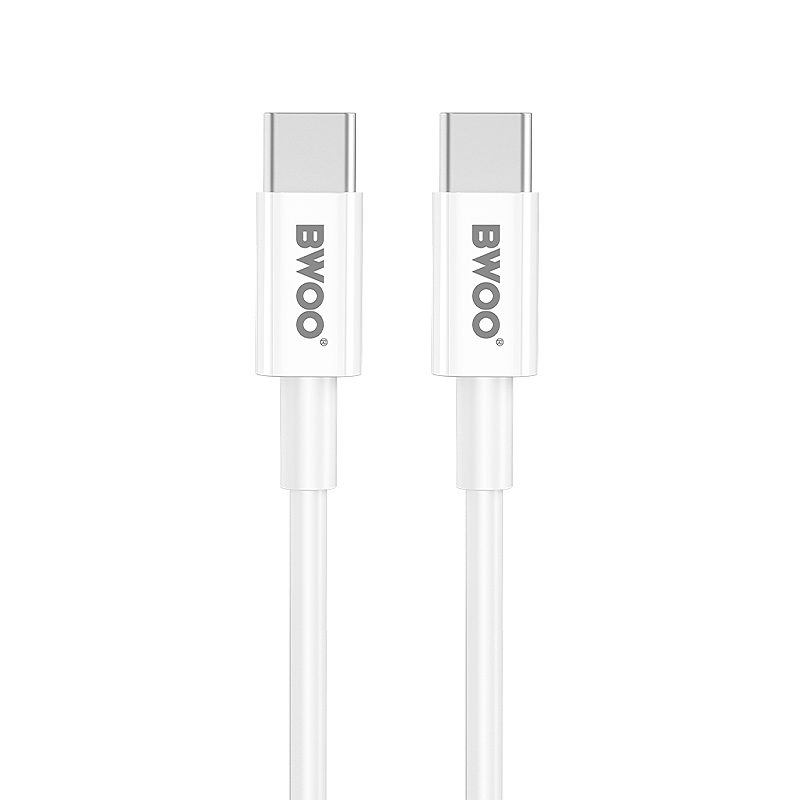 BWOO CDA159 PD wall charger 20W 1x USB-C port + USB-C white - Billede 3