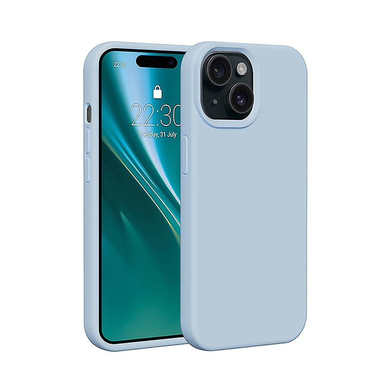 Etteri Silicone case for iPhone 14 6,1" light blue