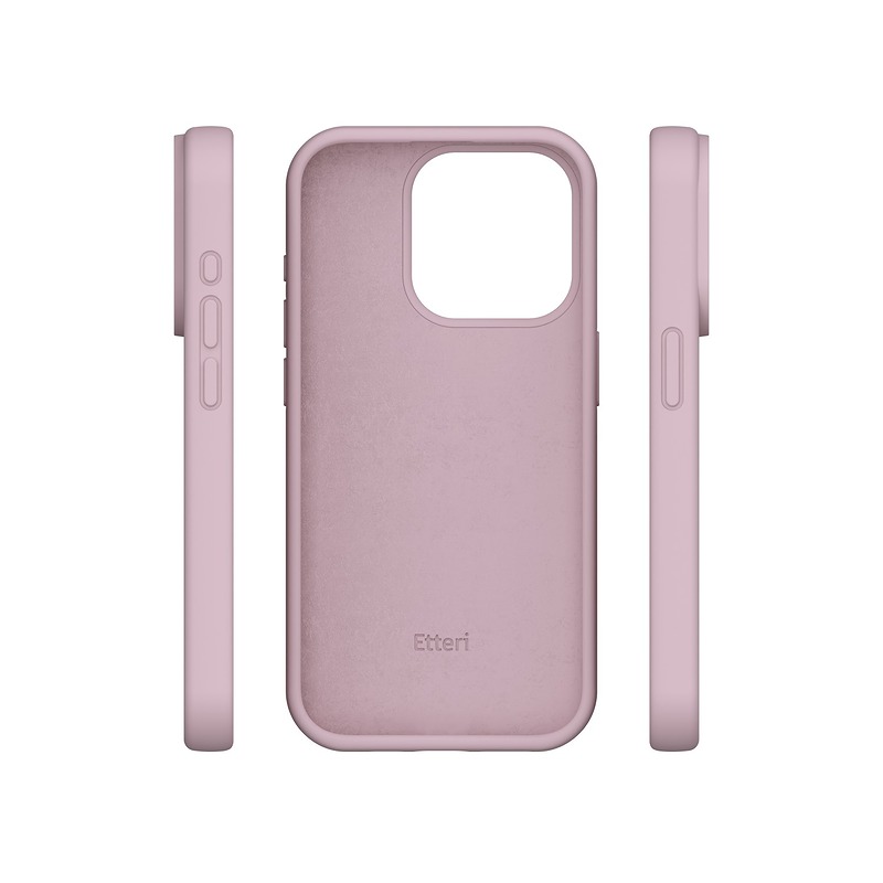 Etteri Silicone case for iPhone 15 Pro Max 6,7" light pink - Billede 4