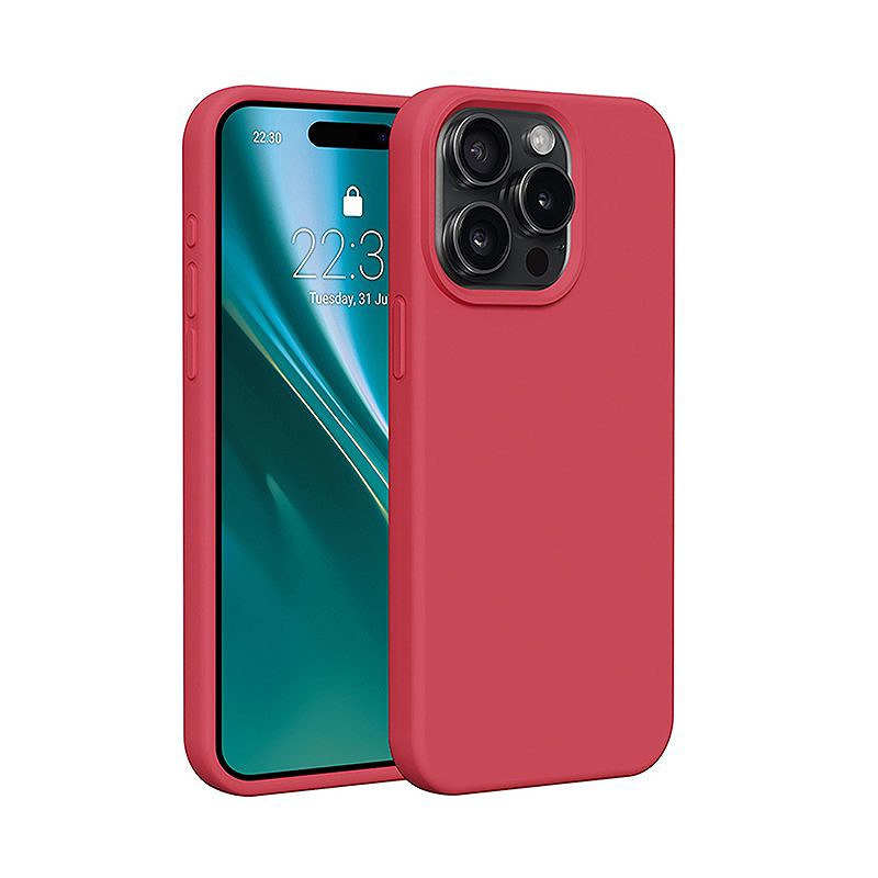 Etteri Silicone case for iPhone 12 / 12 Pro 6,1" raspberry