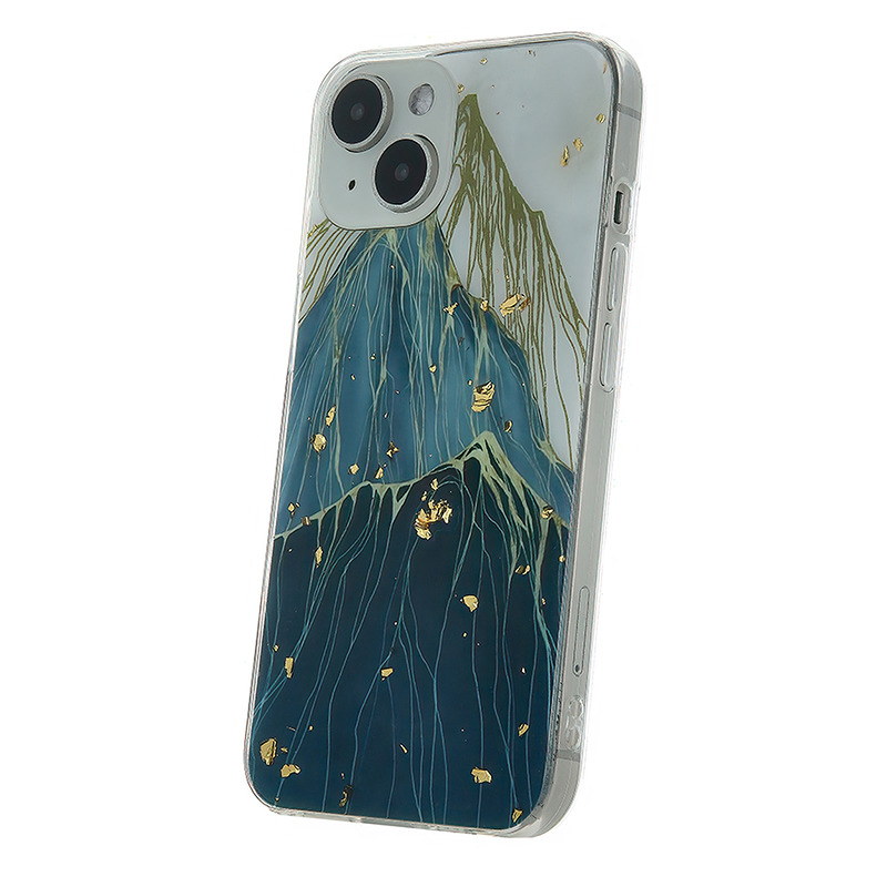 Gold Glam case for iPhone 12 / 12 Pro 6,1" mountain - Billede 2