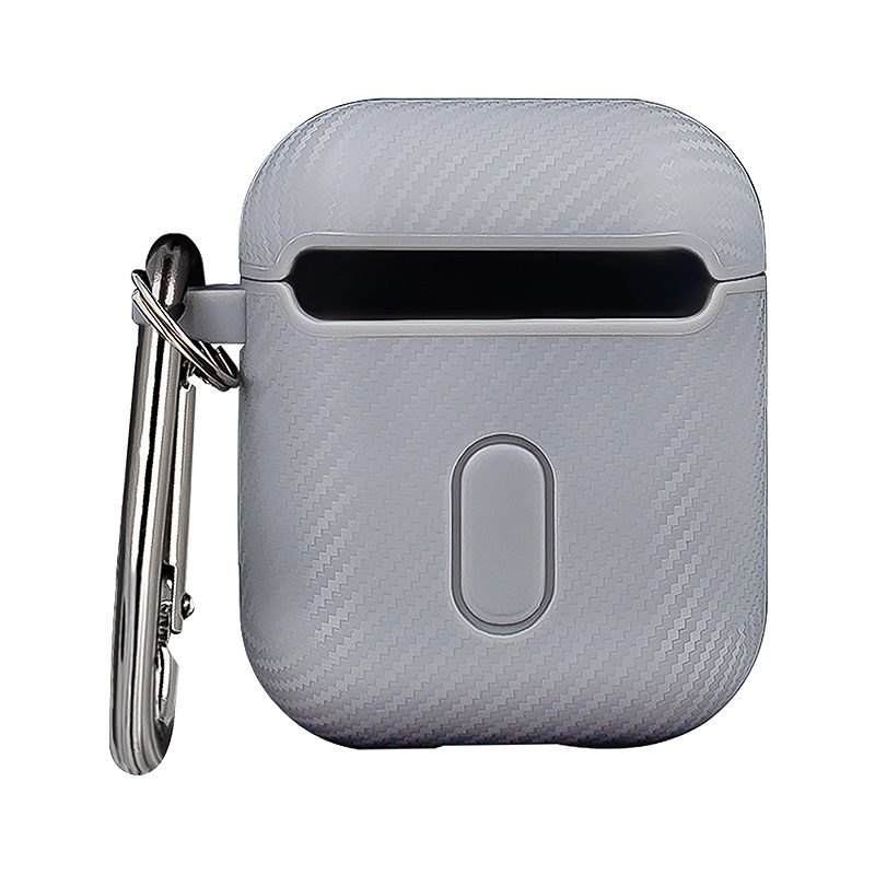 Carbon case for Airpods / Airpods 2 grey - Billede 2