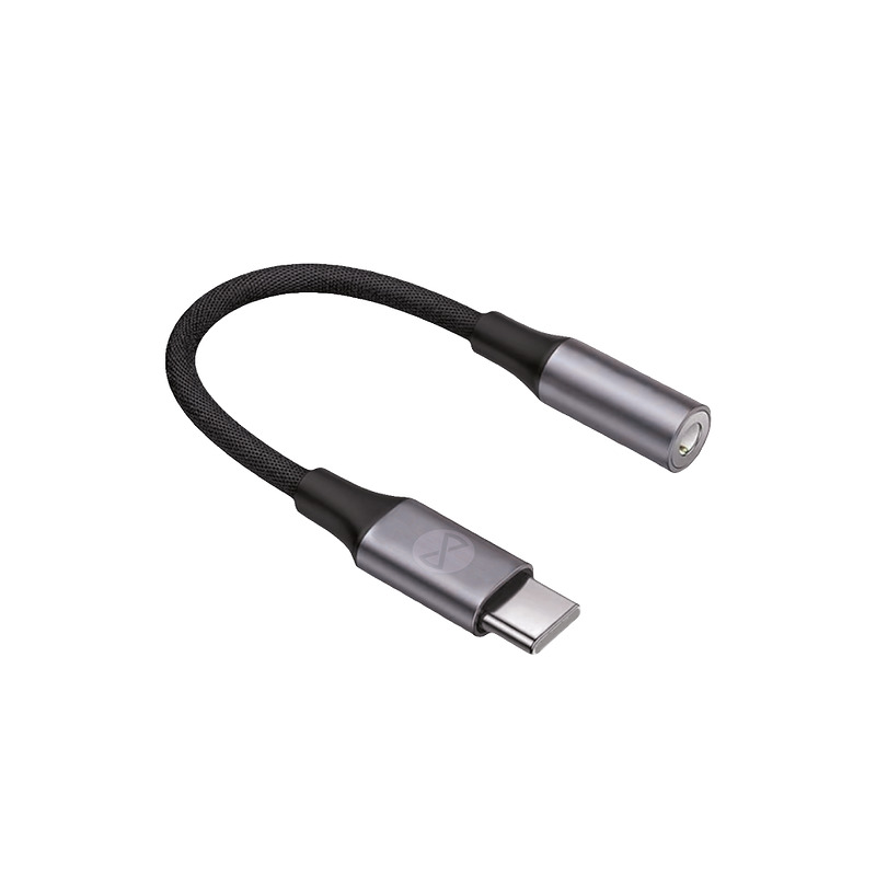 Forever adapter audio AJC-01 jack 3,5 mm - USB-C black - Billede 2