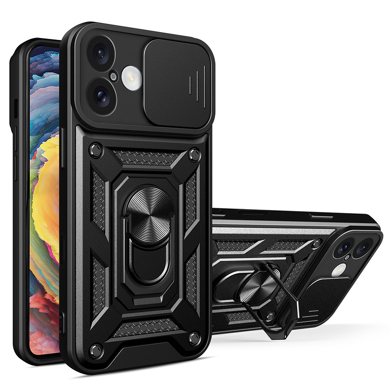 Defender Slide case for iPhone 16 6,1" black