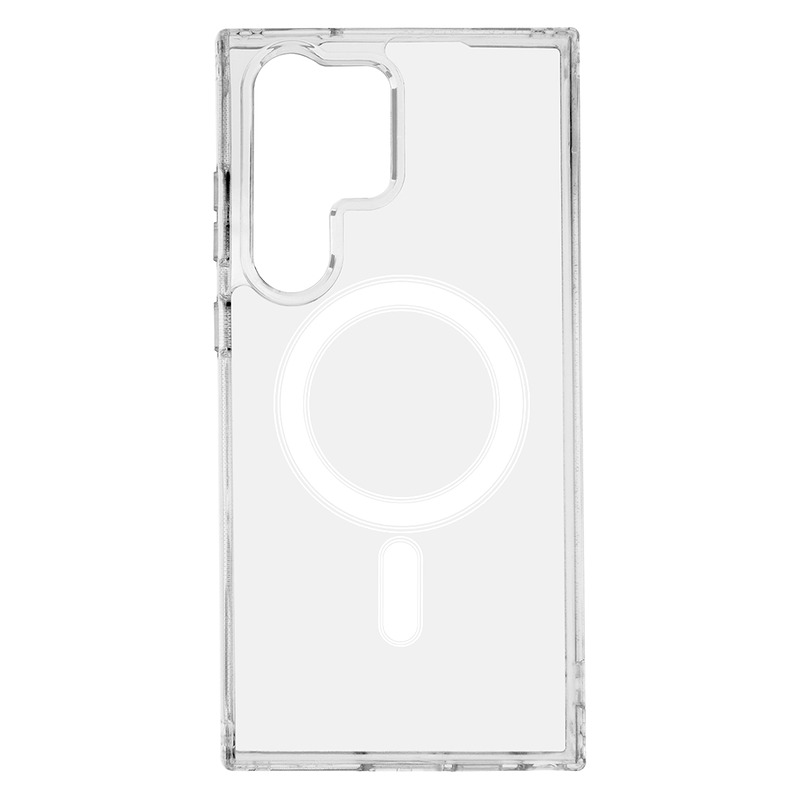 Anti Shock 1,5 mm Mag case for Samsung Galaxy S23 Ultra transparent big hole - Billede 2