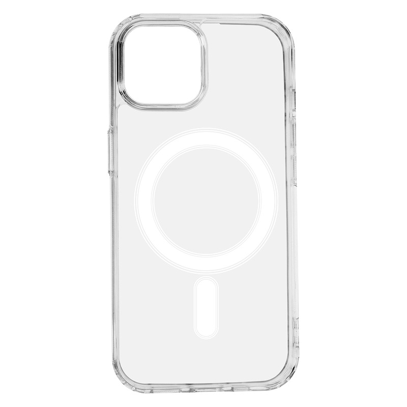 Anti Shock 1,5 mm Mag case for iPhone 15 6,1" transparent big hole - Billede 2
