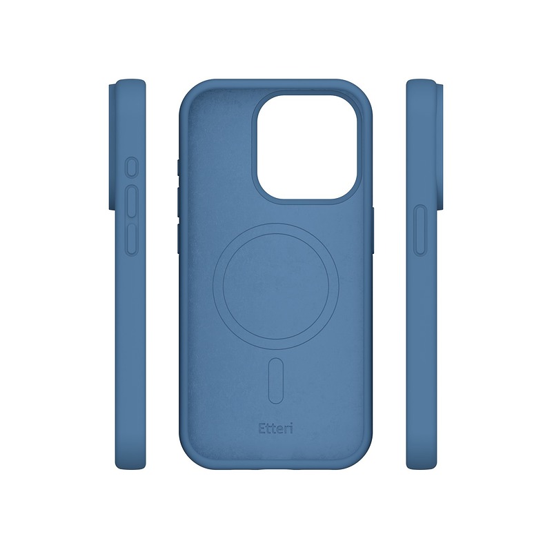 Etteri Silicone Mag case for iPhone 12 / 12 Pro 6,1" dark blue - Billede 4