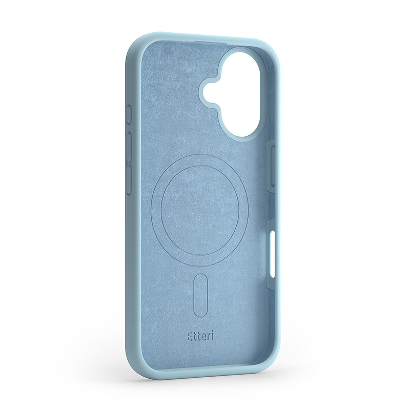 Etteri Silicone Mag case for iPhone 16 Plus 6,7" light blue - Billede 2
