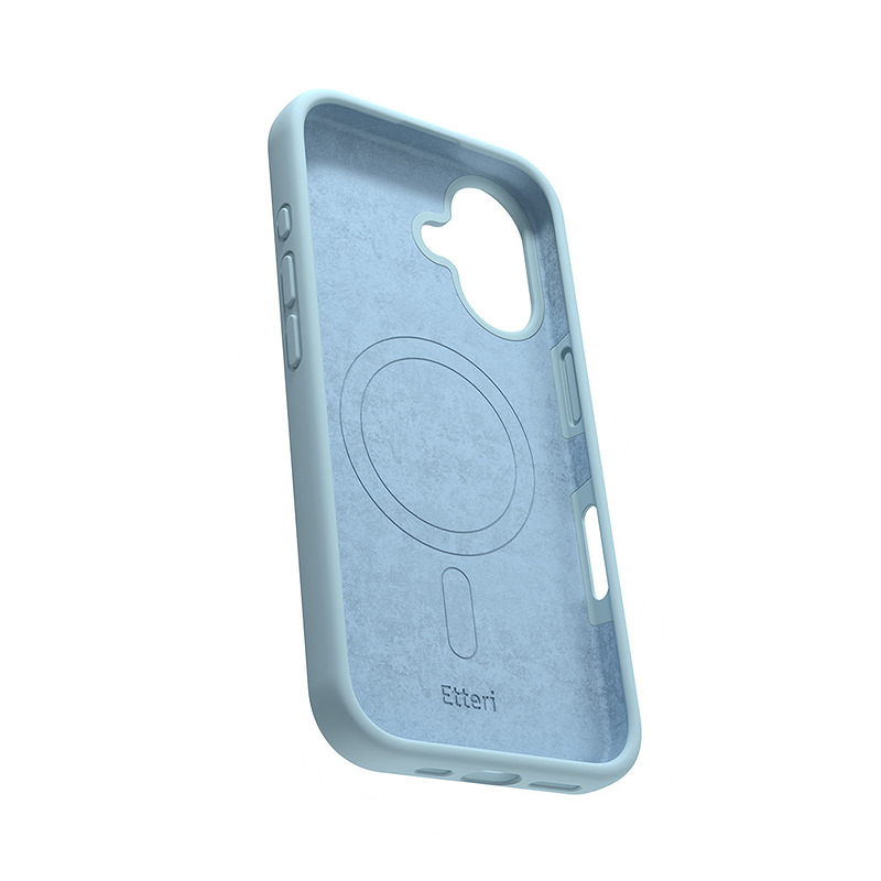 Etteri Silicone Mag case for iPhone 16 Plus 6,7" light blue - Billede 4