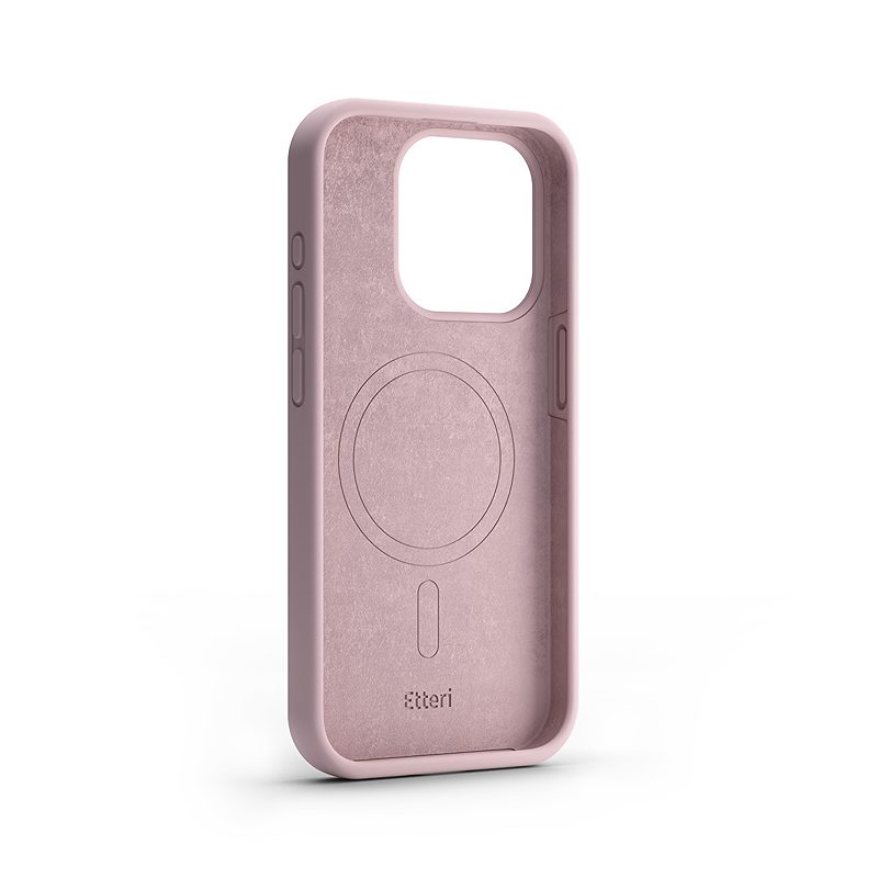 Etteri Silicone Mag case for iPhone 15 6,1" light pink - Billede 2