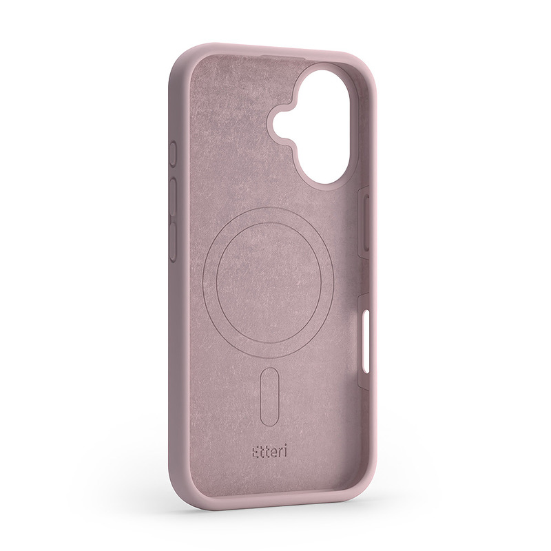 Etteri Silicone Mag case for iPhone 16 6,1" light pink - Billede 2