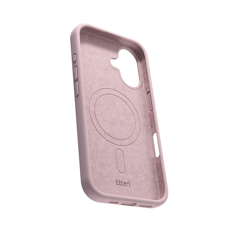 Etteri Silicone Mag case for iPhone 16 6,1" light pink - Billede 4