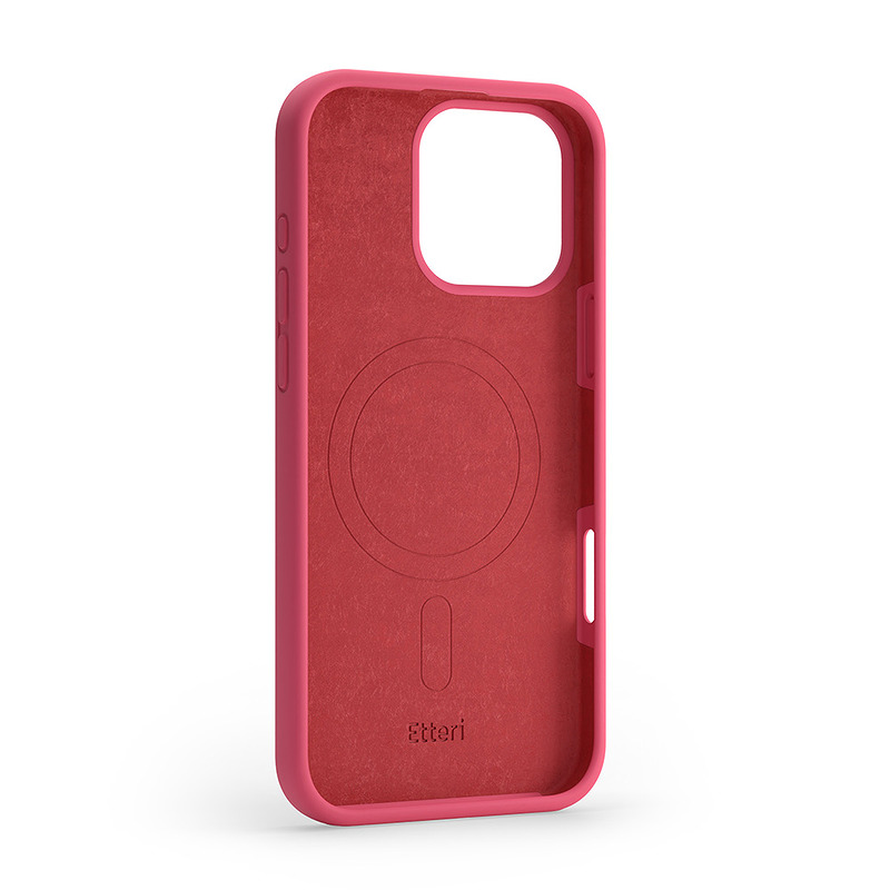 Etteri Silicone Mag case for iPhone 16 Pro Max 6,9" raspberry - Billede 2