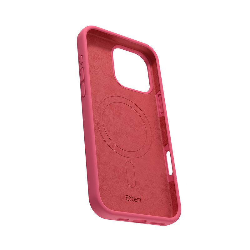 Etteri Silicone Mag case for iPhone 16 Pro Max 6,9" raspberry - Billede 4