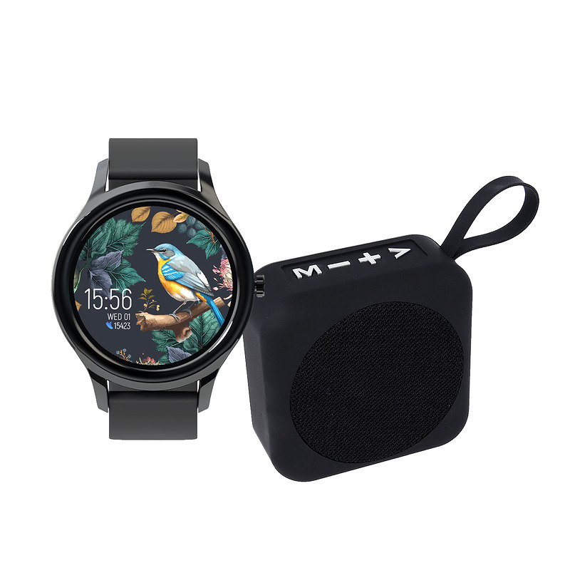 Forever smartwatch ForeVive 3 SB-340 black with bluetooth speaker 3W