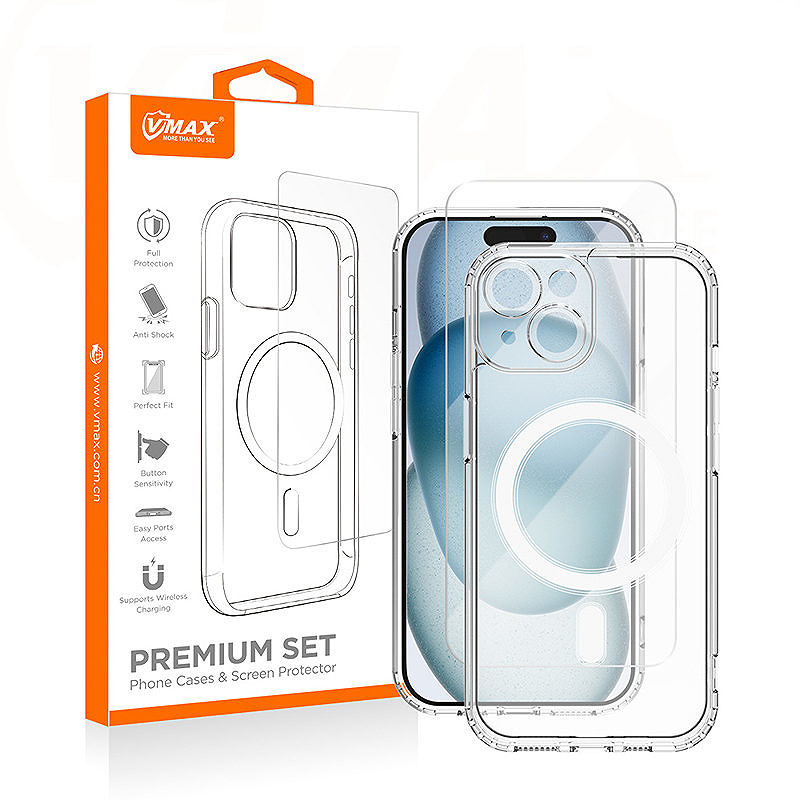 Vmax set case + glass 2,5D premium for iPhone 16 Plus 6,7" - Billede 2