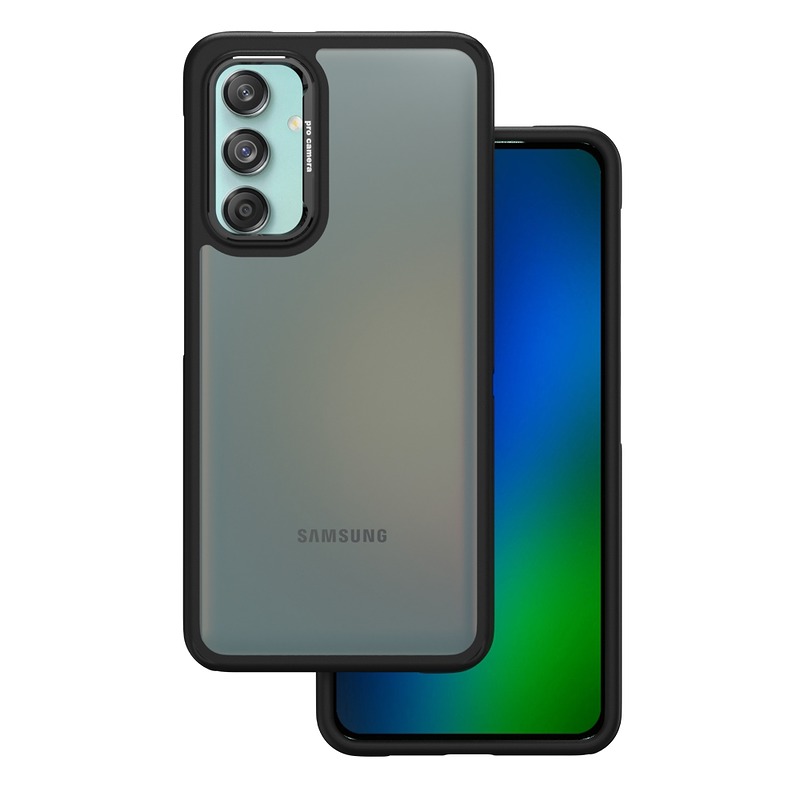 Crystal Black case for Samsung Galaxy M55 5G black