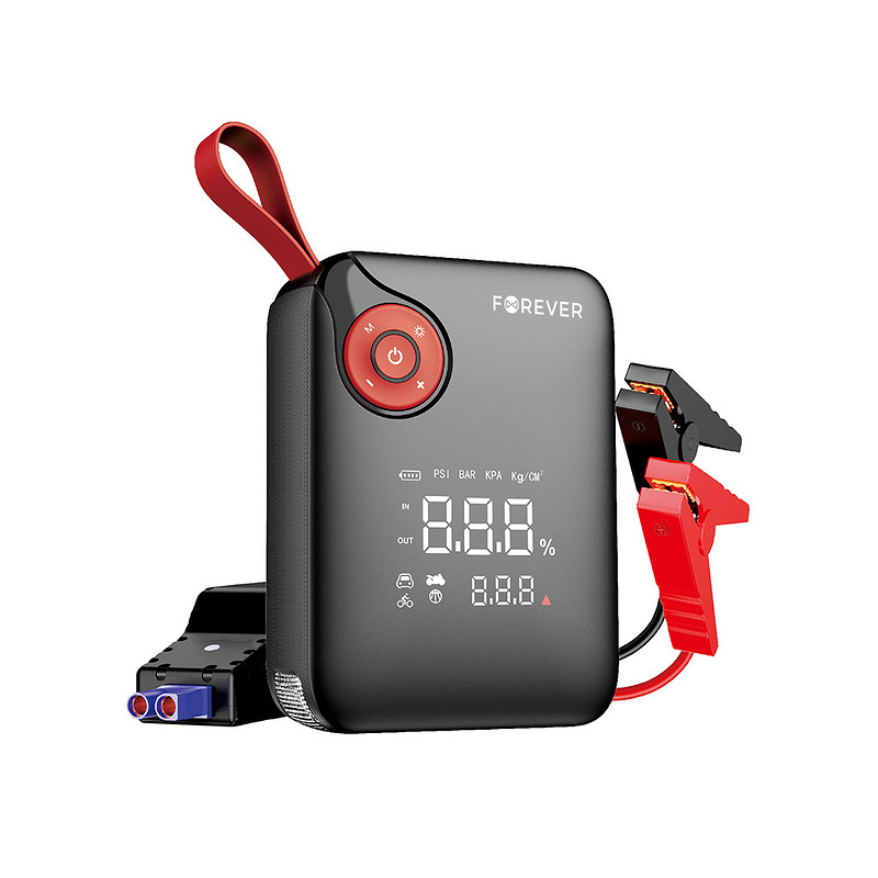 Forever jump starter 4in1 JS-400 26,64Wh black-red - Billede 2