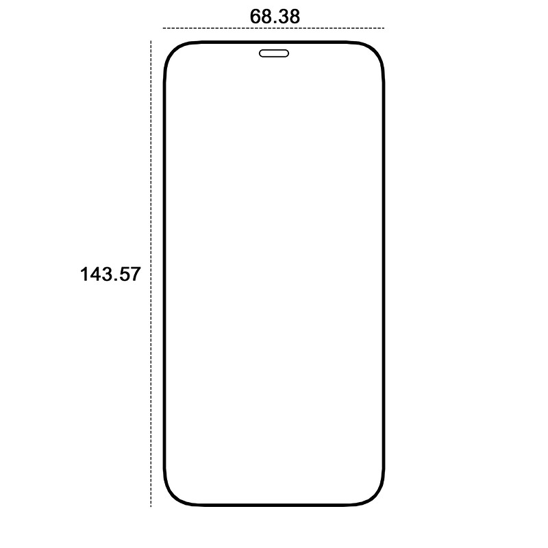 Etteri tempered glass 9D for iPhone 12 / 12 Pro 6,1" - Billede 2