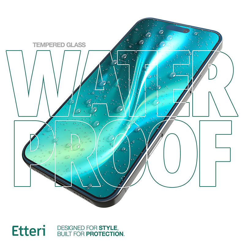 Etteri tempered glass 9D for iPhone 15 Pro Max 6,7" - Billede 4