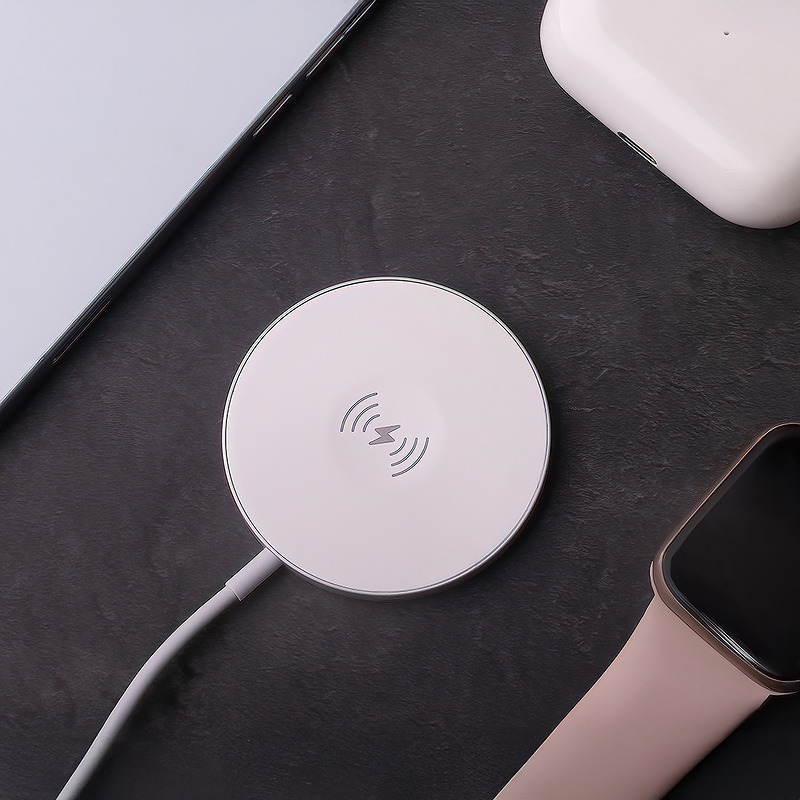 Forever MAWC-400 magnetic wireless charger 15W white 3in1 - Billede 4
