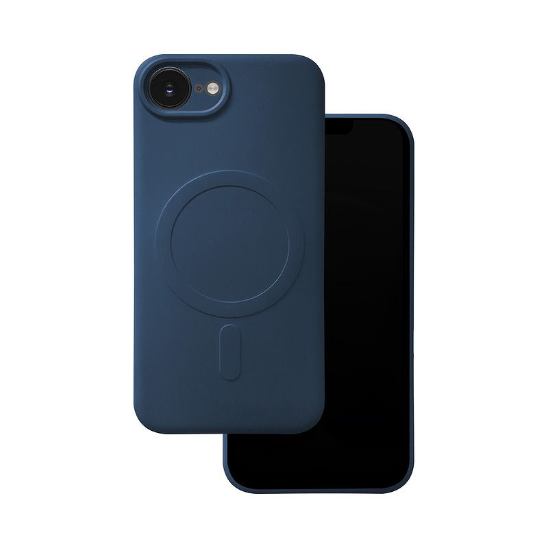 Simple Color Mag case for iPhone 16e / 17e navy blue