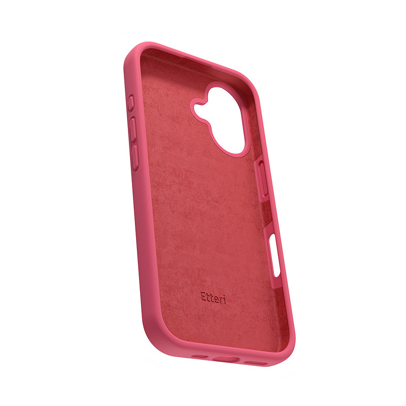 Etteri Silicone case for iPhone 16 6,1" raspberry - Billede 4