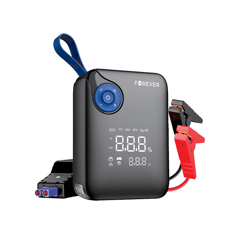 Forever jump starter 4in1 JS-400 26,64Wh black-blue - Billede 2