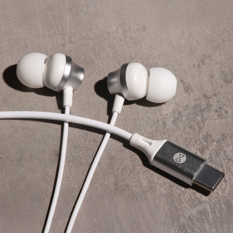 Forever wired earphones EP-02 USB-C white - Billede 2