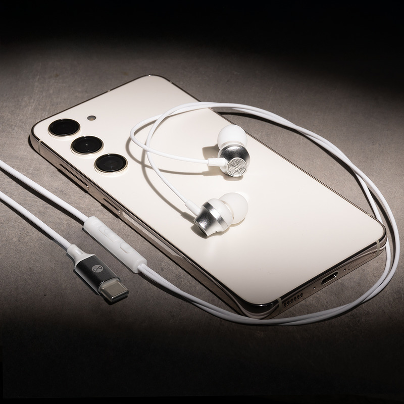 Forever wired earphones EP-02 USB-C white - Billede 3